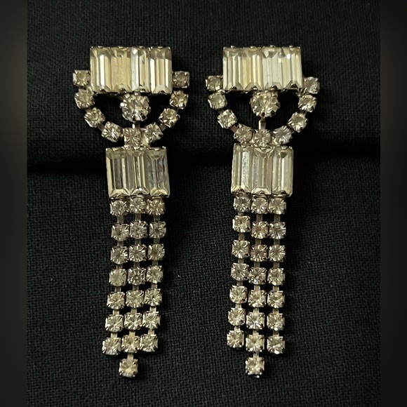 Dangling Rhinestone Earrings - Picture 10 of 12
